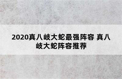 2020真八岐大蛇最强阵容 真八岐大蛇阵容推荐